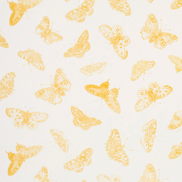 Schumacher Fabric 179431 Burnell Butterfly Yellow