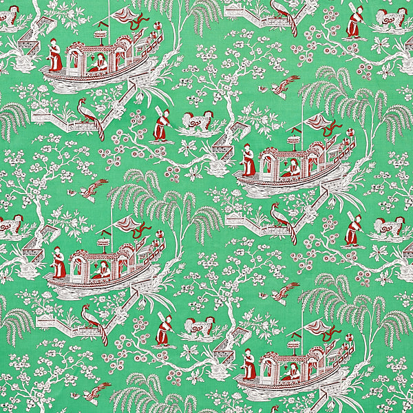 Schumacher Fabric 179610 Matsudana Jade