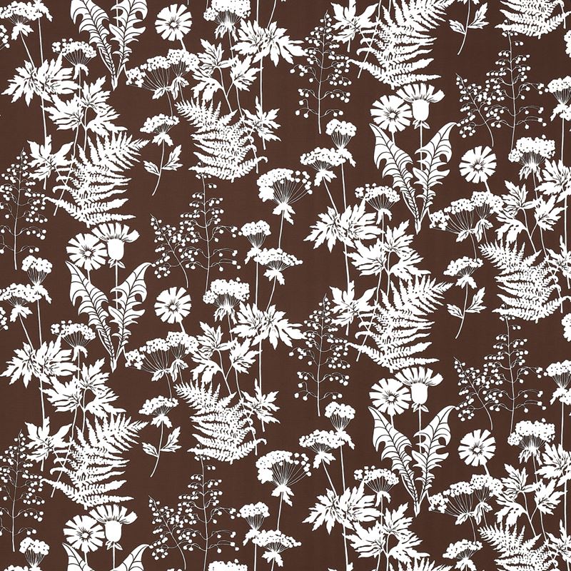 Schumacher Fabric 180222 Spring Floral Indoor/Outdoor Brown