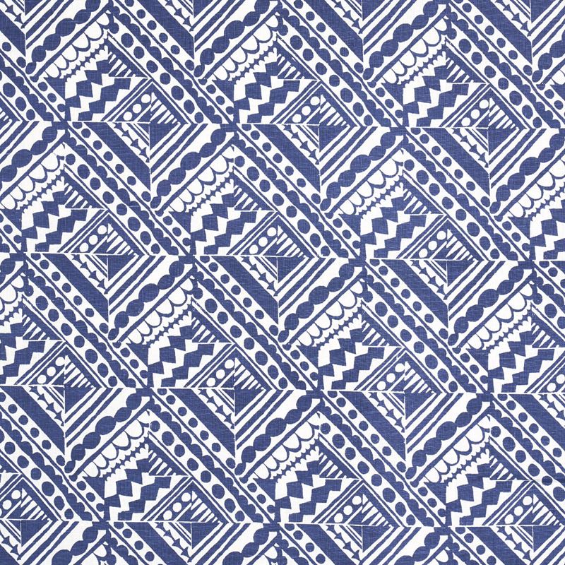 Schumacher Fabric 181492 Topsy Turvy Navy