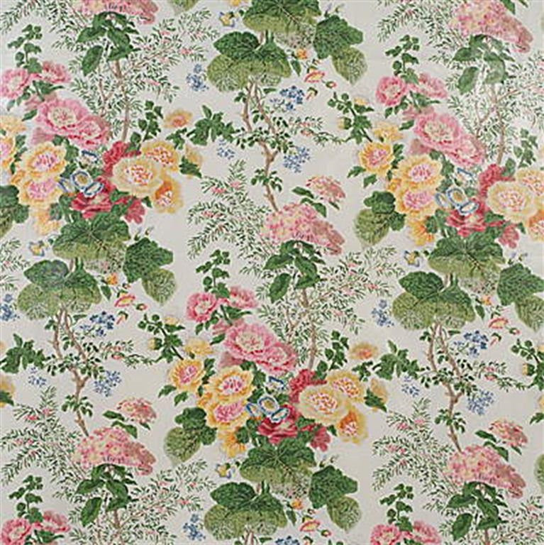 Lee Jofa Fabric 2005100.101 Hollyhock Hdb White/Pink