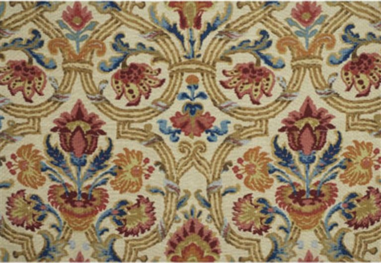 Lee Jofa Fabric 2008174.195 New Sevilla Ruby/Blue