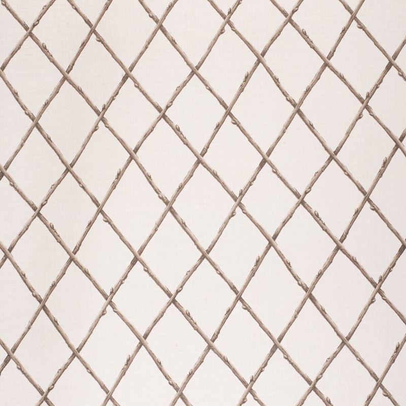 Lee Jofa Fabric 2020116.1166 Bare Twig Trellis Bro/Ecr