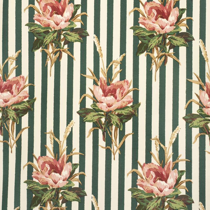 Lee Jofa Fabric 2020144.73 Melba Flower Stripe Pink