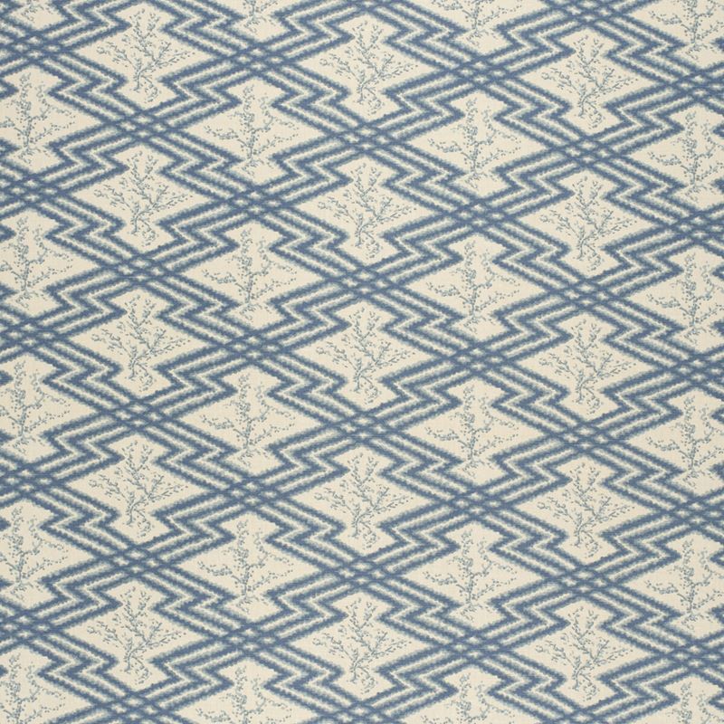 Lee Jofa Fabric 2020168.165 Via Krupp Blue/Ecru