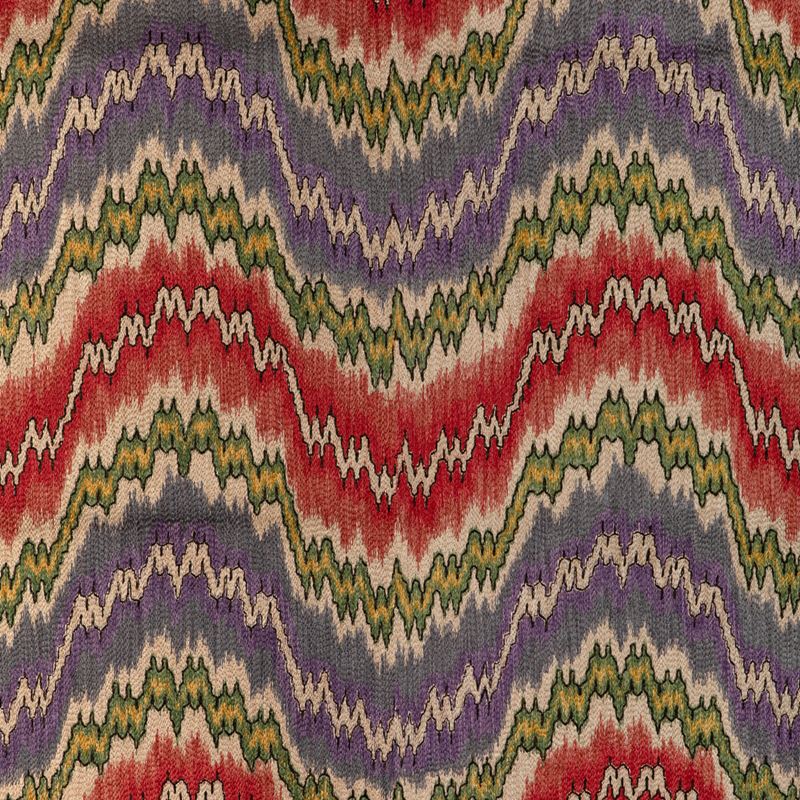 Lee Jofa Fabric 2023131.319 Flame Embroidery Multi