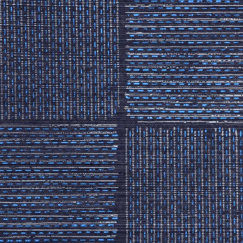 Phillip Jeffries Wallpaper 2586 Kantha Nepalese Navy On Navy Manila Hemp