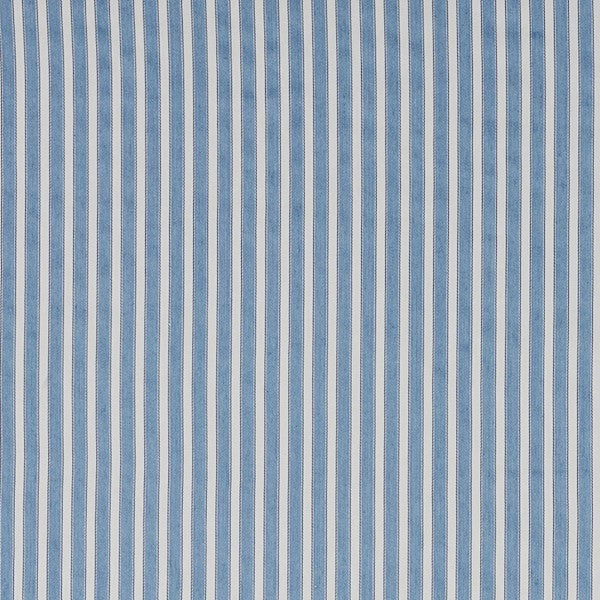 Schumacher Fabric 3475008 Antique Ticking Stripe Bleu
