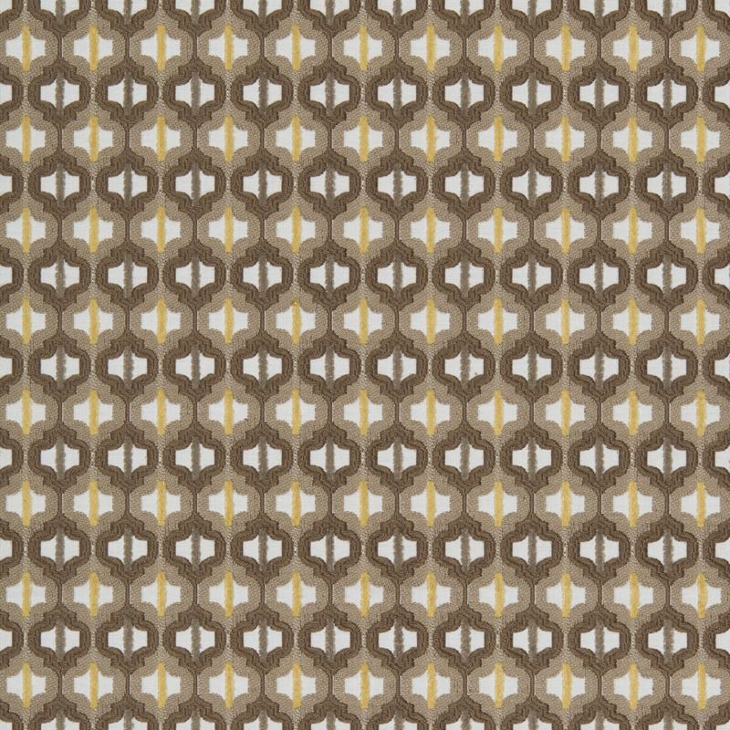 Kravet Couture Fabric 34794.16 Turned Out Tile Tiger Eye