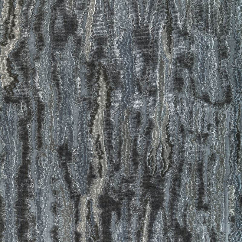 Kravet Couture Fabric 36322.21 Velvet Waves Charcoal