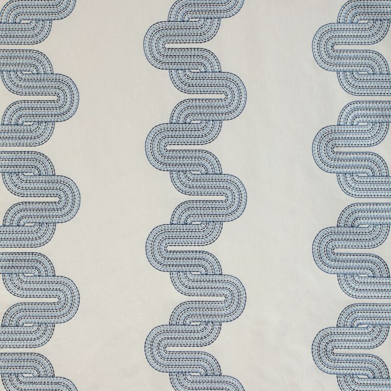 Kravet Design Fabric 36943.5 Cloud Chain Indigo