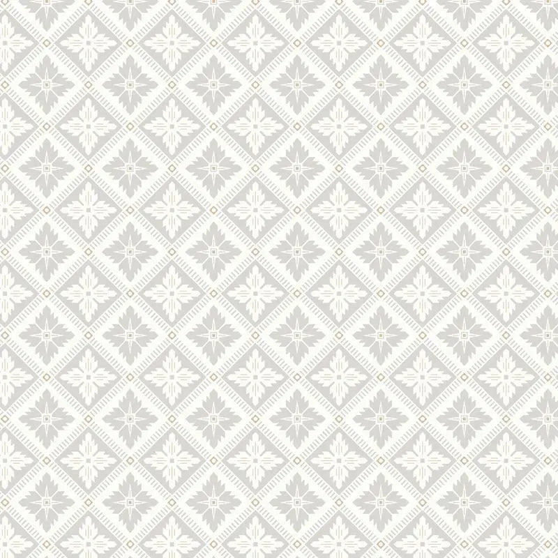 Schumacher Wallpaper 4528 Loka Grey and Gold