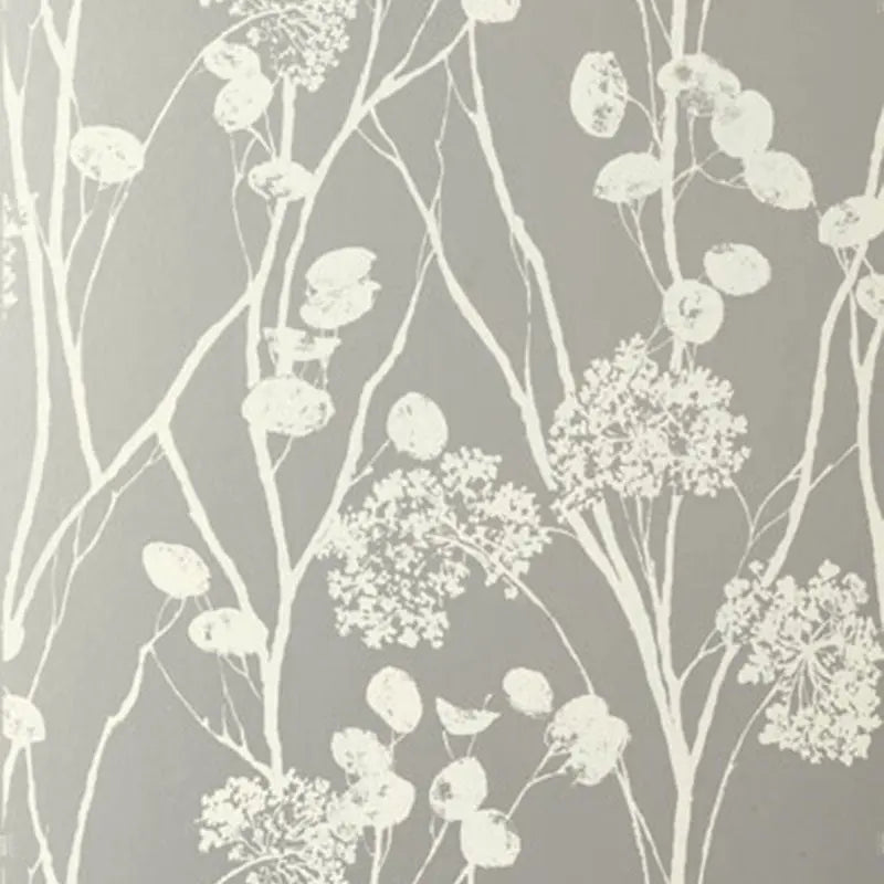 Schumacher Wallpaper 5003330 Moonpennies Silver