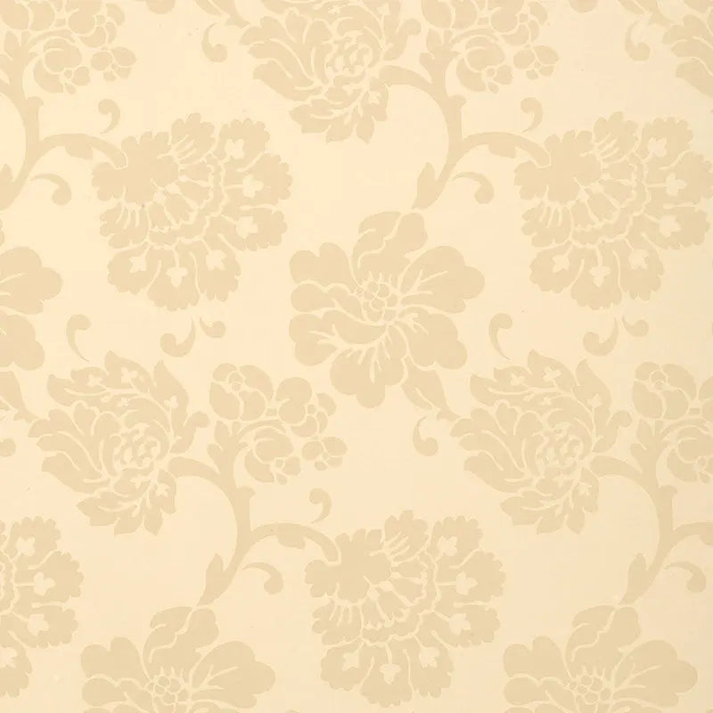 Schumacher Wallpaper 5003623 Albero Floreale Damask Bisque