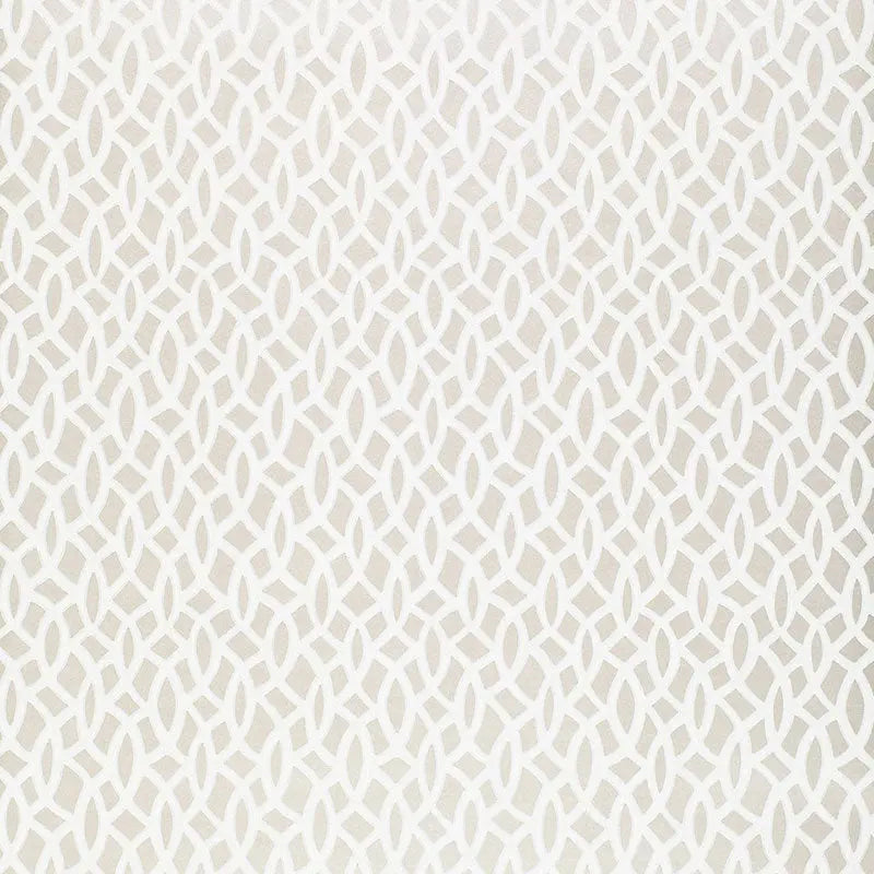 Schumacher Wallpaper 5004751 Chain Link Silver