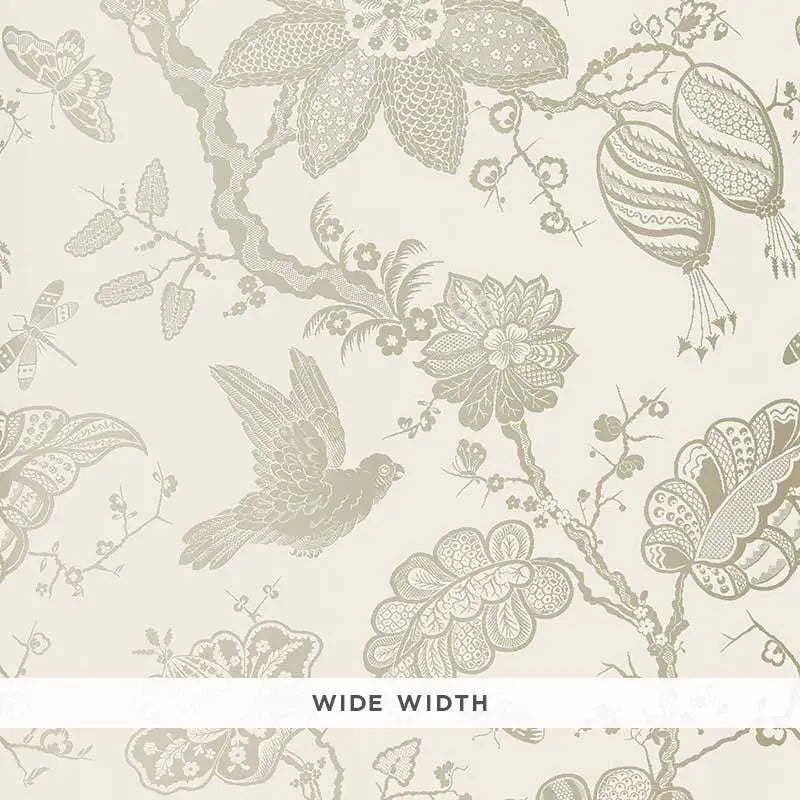 Schumacher Wallpaper 5005000 Bali Vine Platinum