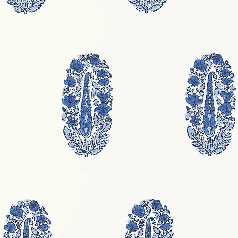 Schumacher Wallpaper 5005311 Askandra Flower Delft