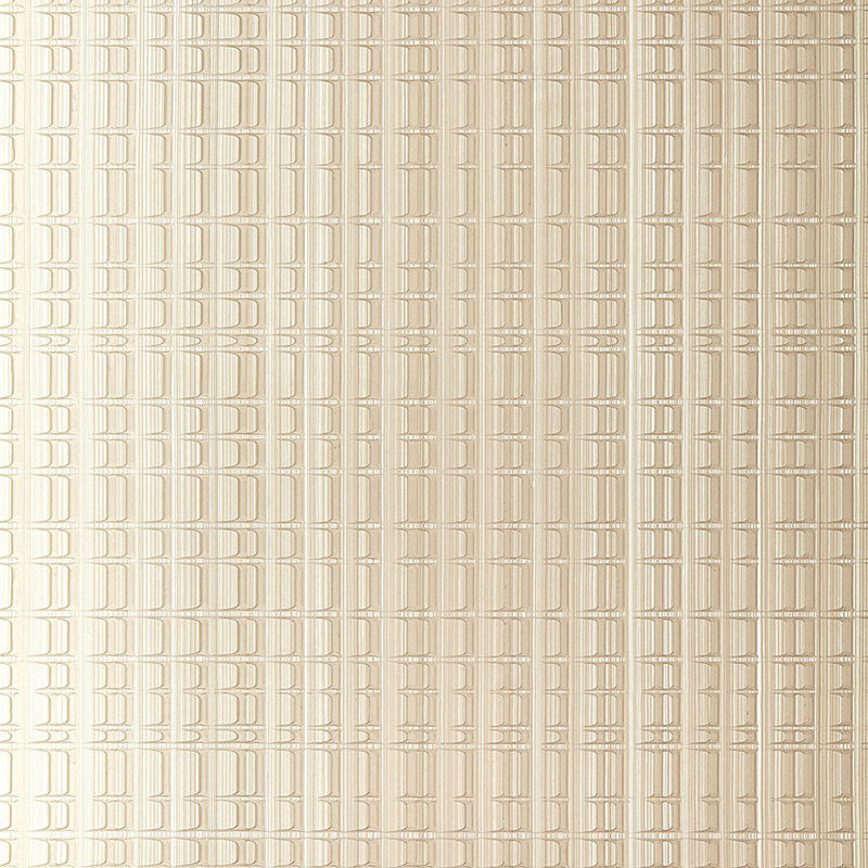 Schumacher Wallpaper 5005641 Urban Stripe Silvered Taupe
