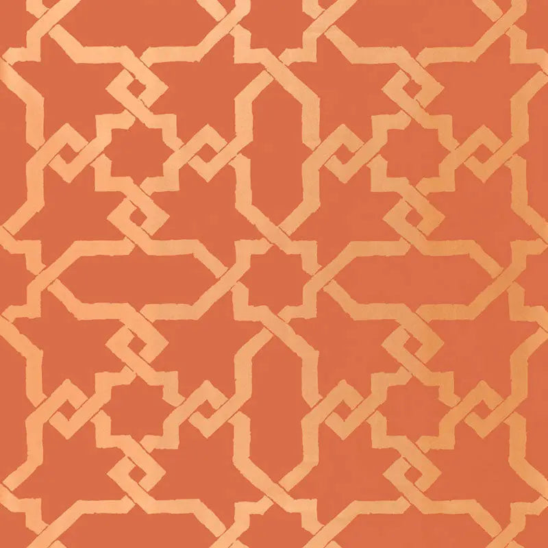 Schumacher Wallpaper 5005923 Cordoba Cinnabar