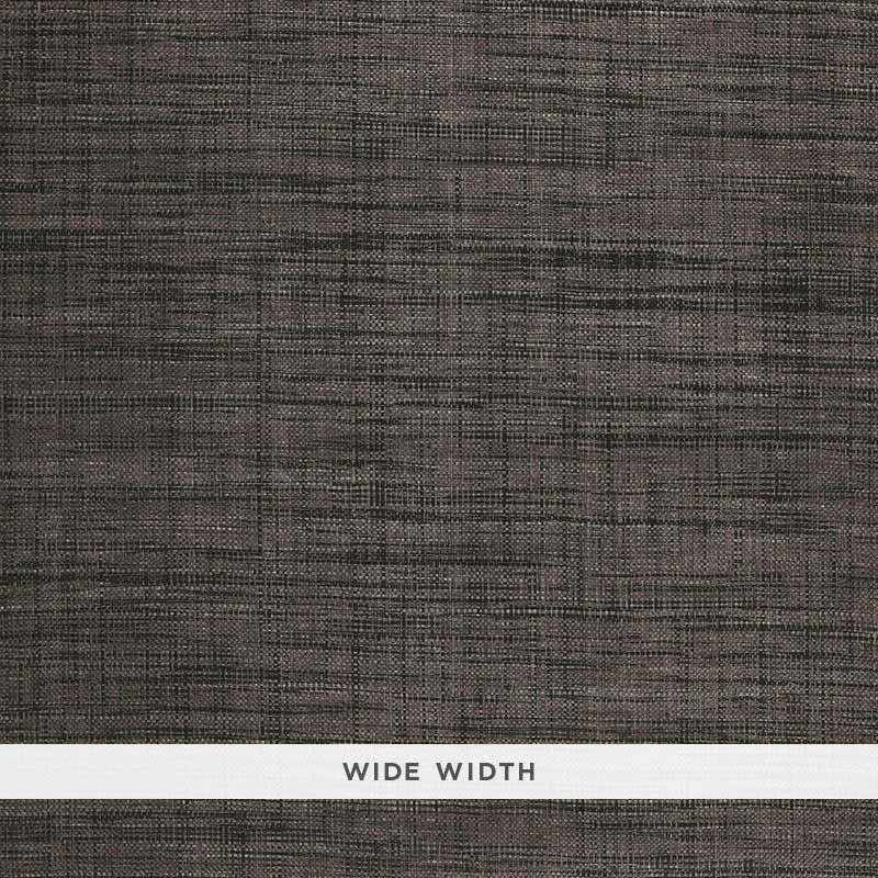 Schumacher Wallpaper 5006204 Weston Raffia Weave Charcoal