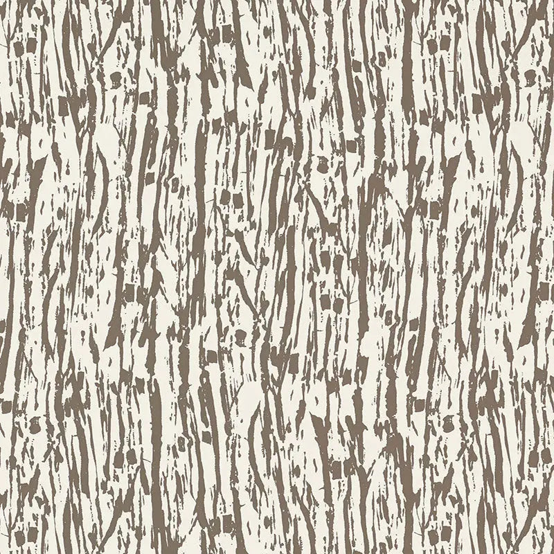 Schumacher Wallpaper 5007472 Tree Texture Mocha