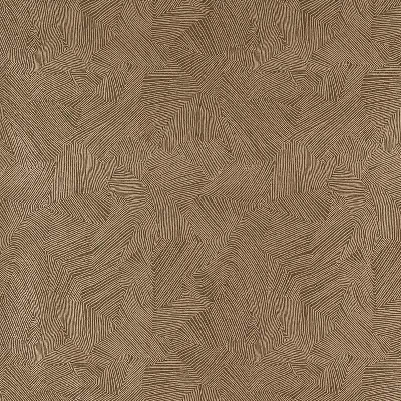 Schumacher Wallpaper 5007771 Labyrinth Metallic Espresso