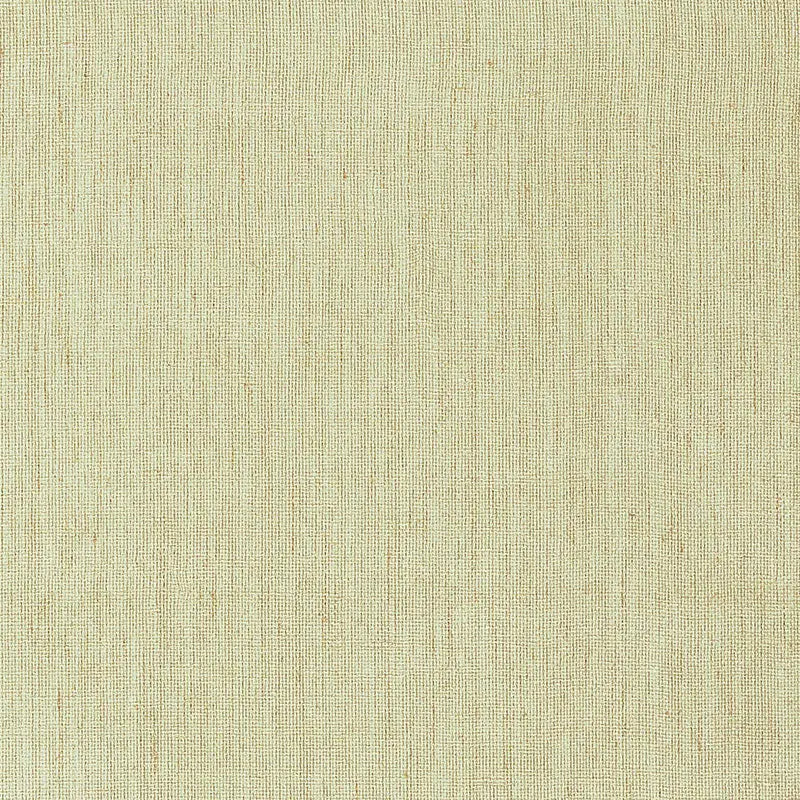 Schumacher Wallpaper 5007843 Gilded Linen Celadon & Gold