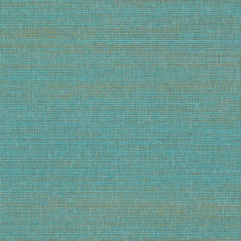 Schumacher Wallpaper 5007876 Hemp Shimmer Aqua Shimmer