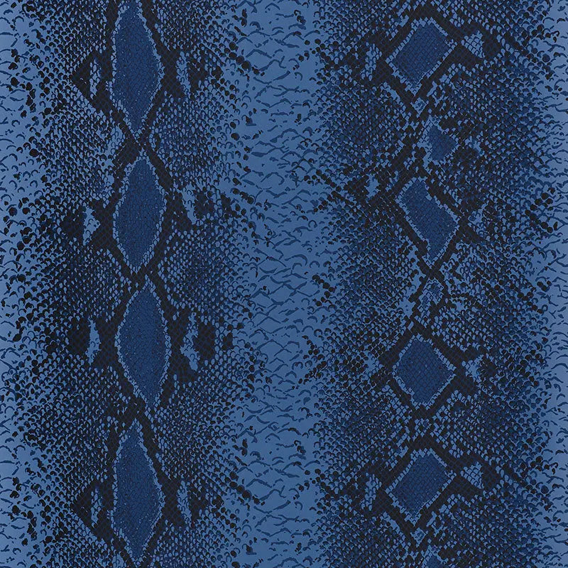 Schumacher Wallpaper 5008182 Snake Charmer Cobalt