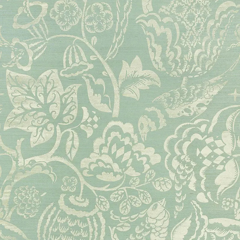 Schumacher Wallpaper 5008262 Uccello Sisal Sky