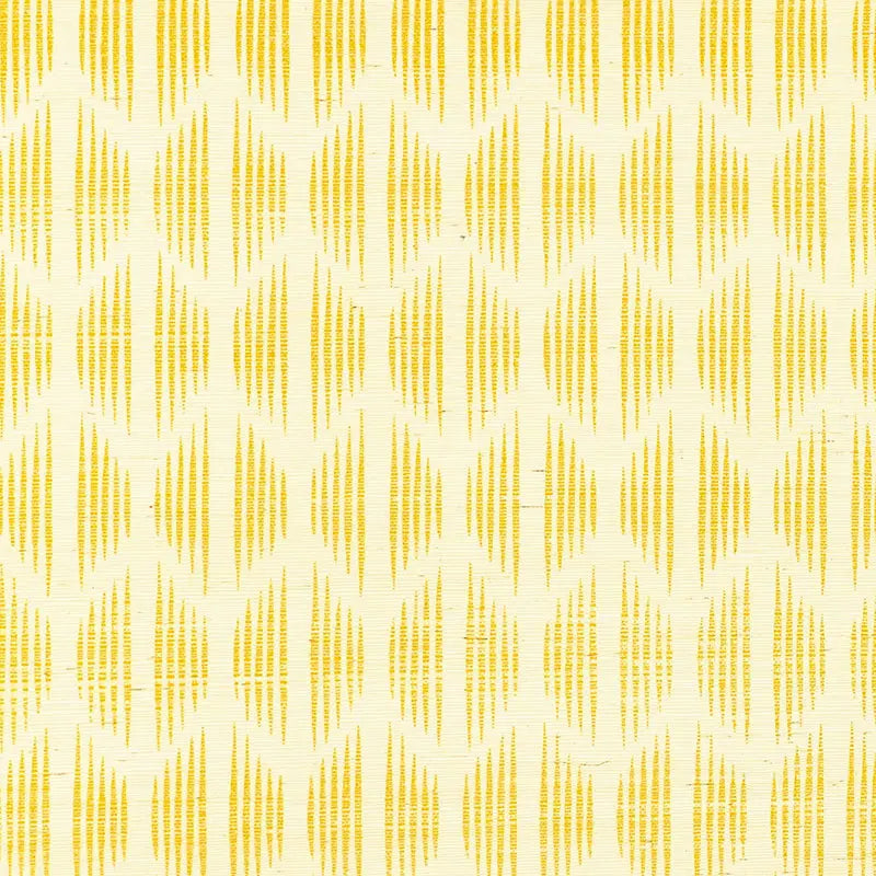 Schumacher Wallpaper 5008270 Ovington Sisal Yellow