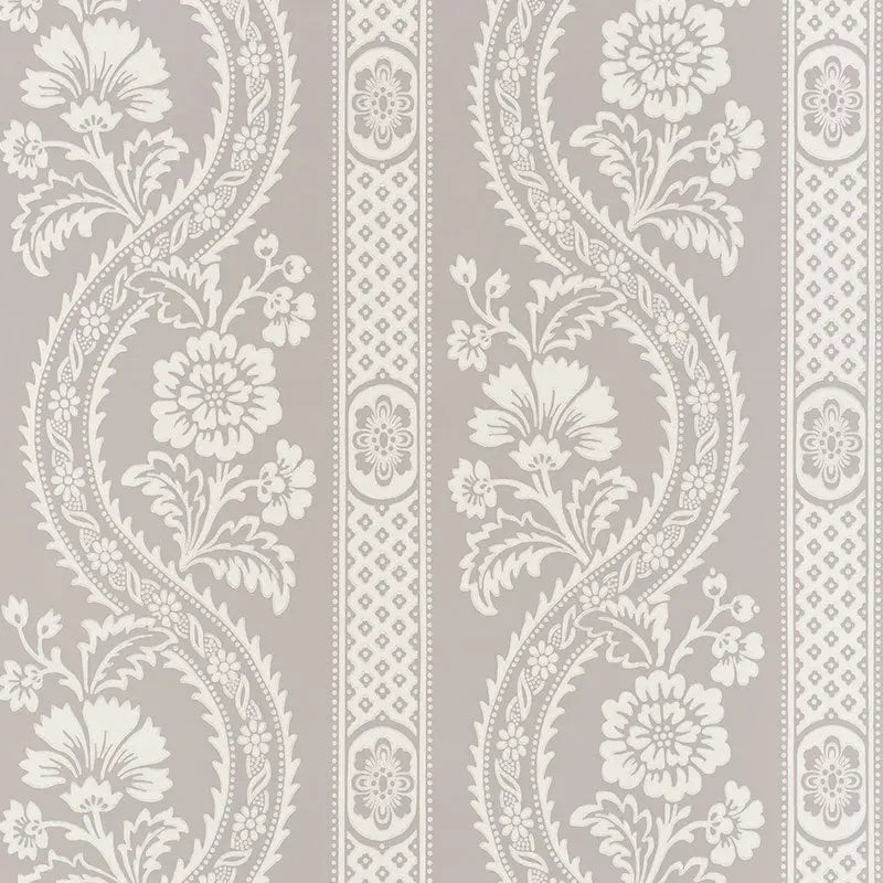 Schumacher Wallpaper 5008770 Versailles Grey