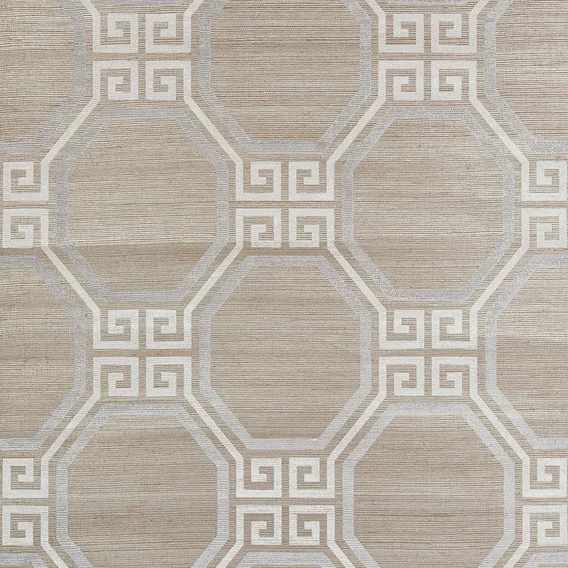 Schumacher Wallpaper 5008980 Octavia Shimmer Quartz