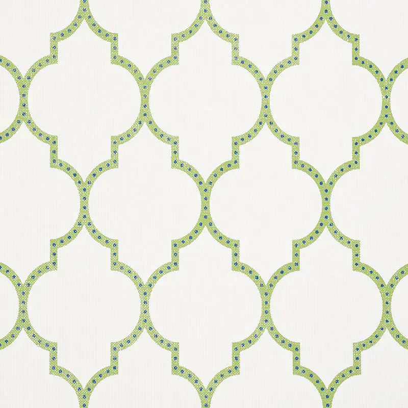 Schumacher Wallpaper 5009010 Algiers Paperweave Leaf