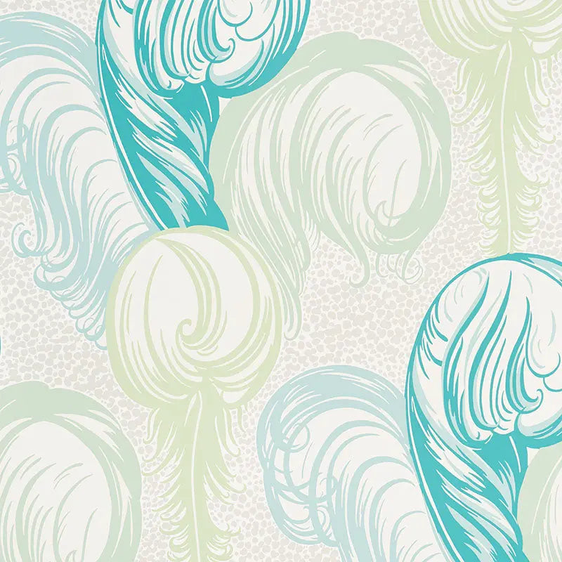 Schumacher Wallpaper 5009152 Plumes Peacock