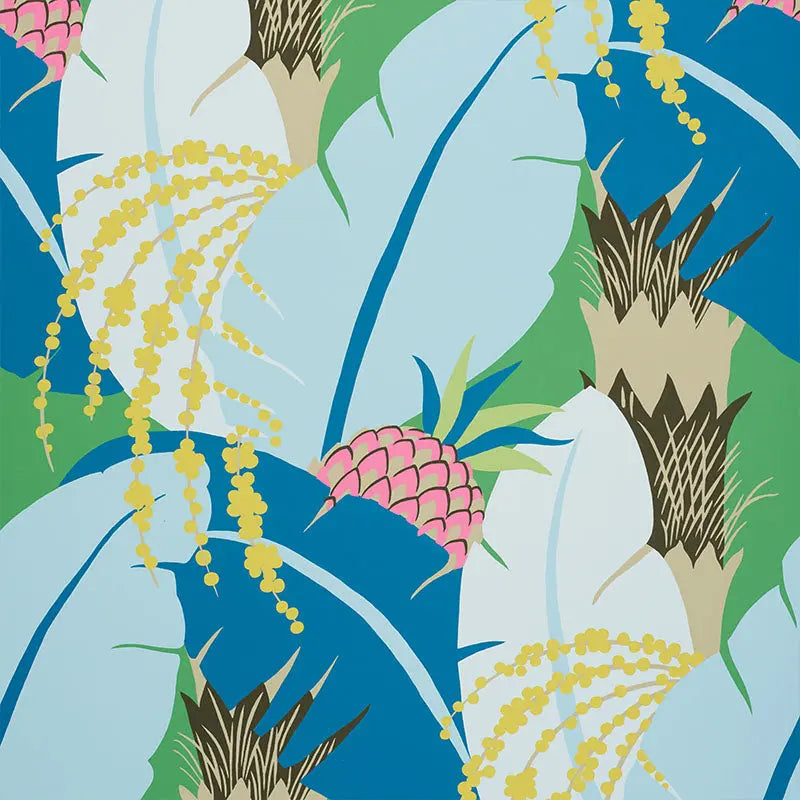 Schumacher Wallpaper 5009170 Ananas Peacock