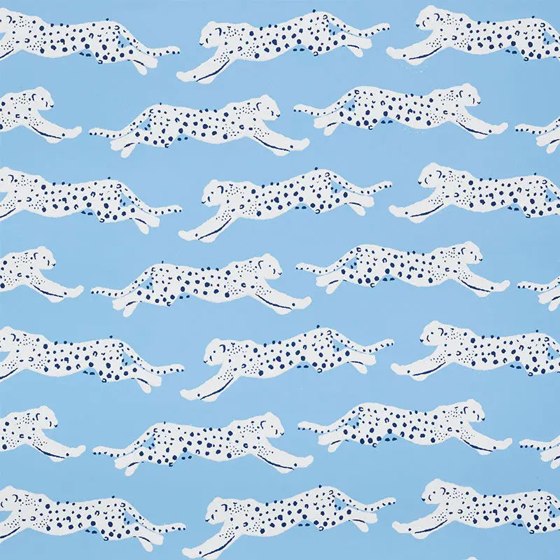 Schumacher Wallpaper 5009590 Leaping Leopards Sky