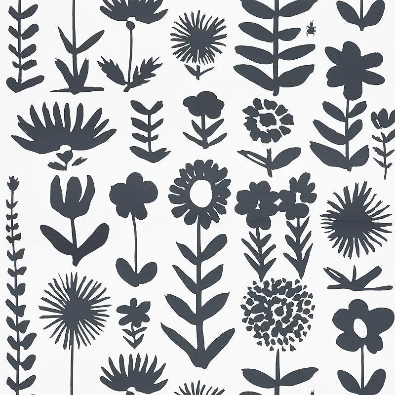 Schumacher Wallpaper 5009810 Wild Things Black