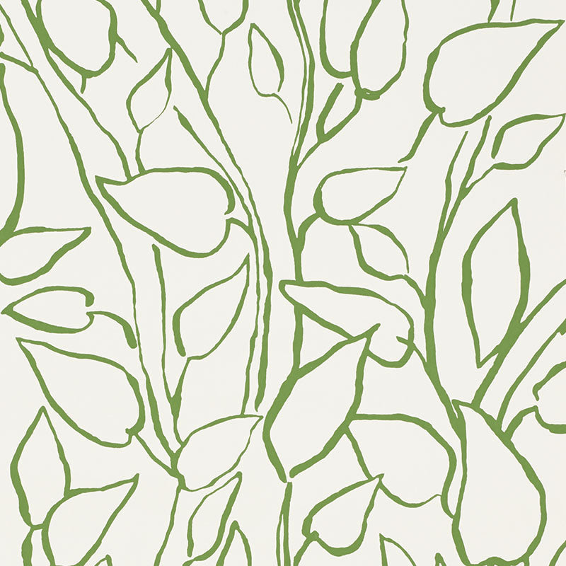 Schumacher Wallpaper 5010070 Solandra Vine Leaf