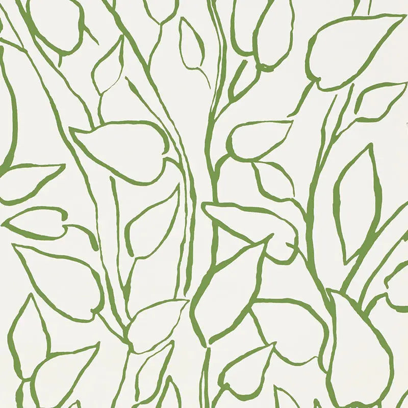 Schumacher Wallpaper 5010070 Solandra Vine Leaf