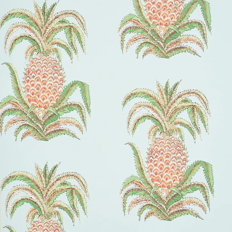 Schumacher Wallpaper 5010450 Pineapples Sky