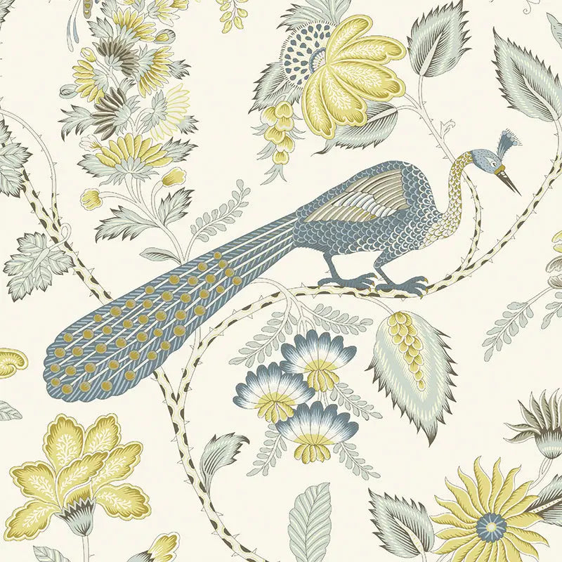 Schumacher Wallpaper 5010510 Campagne Cadet & Citron