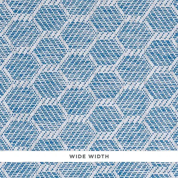 Schumacher Wallpaper 5011282 Abaco Paperweave Blue