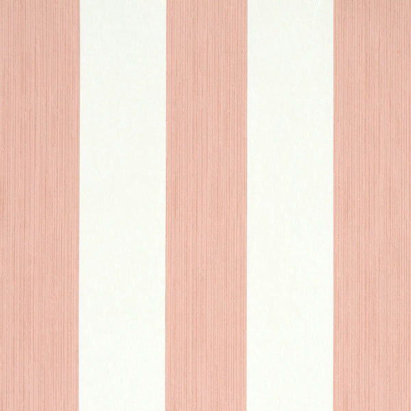 Schumacher Wallpaper 5011915 Edwin Stripe Wide Pink