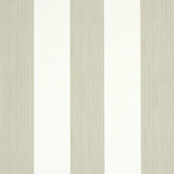 Schumacher Wallpaper 5011918 Edwin Stripe Wide Linen