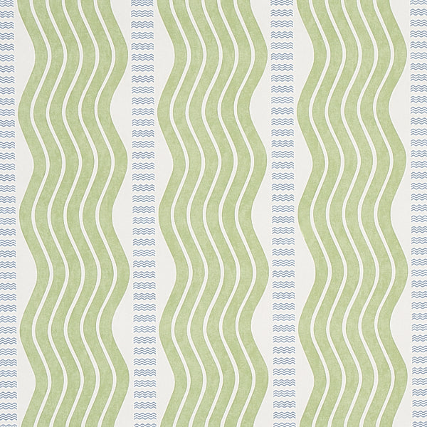 Schumacher Wallpaper 5012120 Sina Stripe Green