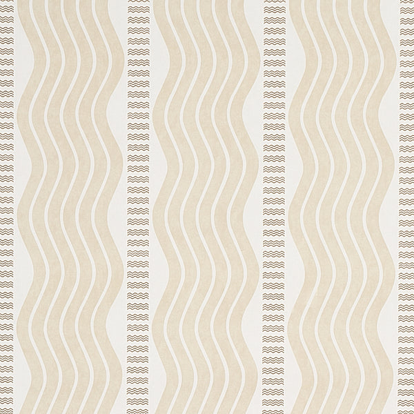 Schumacher Wallpaper 5012121 Sina Stripe Sand