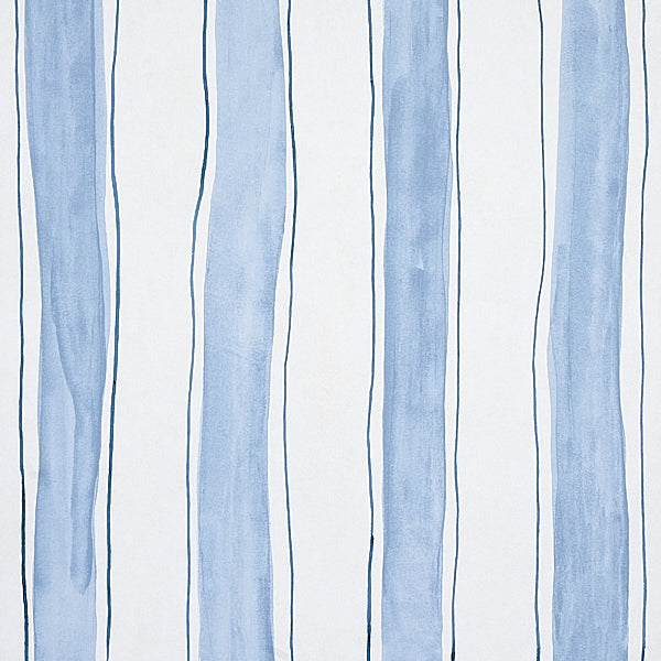 Schumacher Wallpaper 5012170 Tracing Stripes Sky