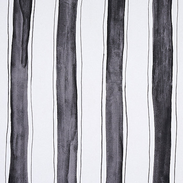 Schumacher Wallpaper 5012172 Tracing Stripes Black