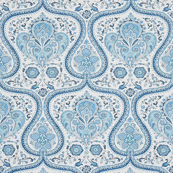 Schumacher Wallpaper 5012270 Paisley Court Blue